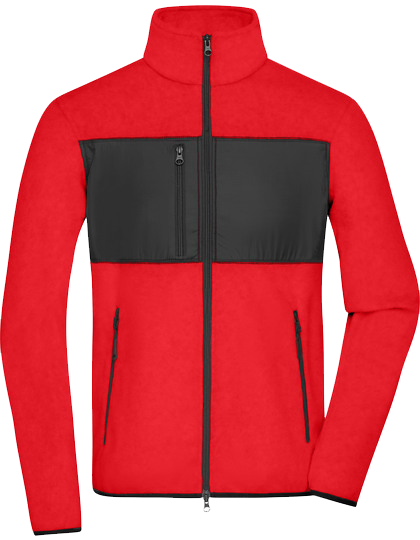 Herren Fleecejacke mit Druck
