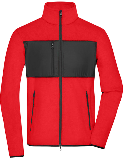 Herren Fleecejacke mit Druck