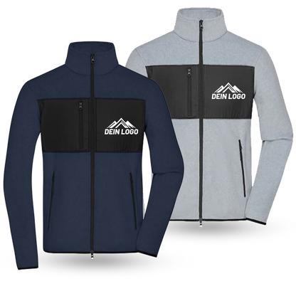 Herren Fleecejacke mit Druck