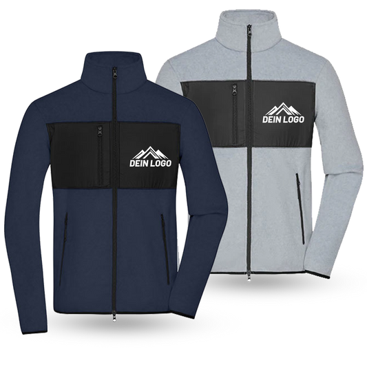 Herren Fleecejacke mit Druck