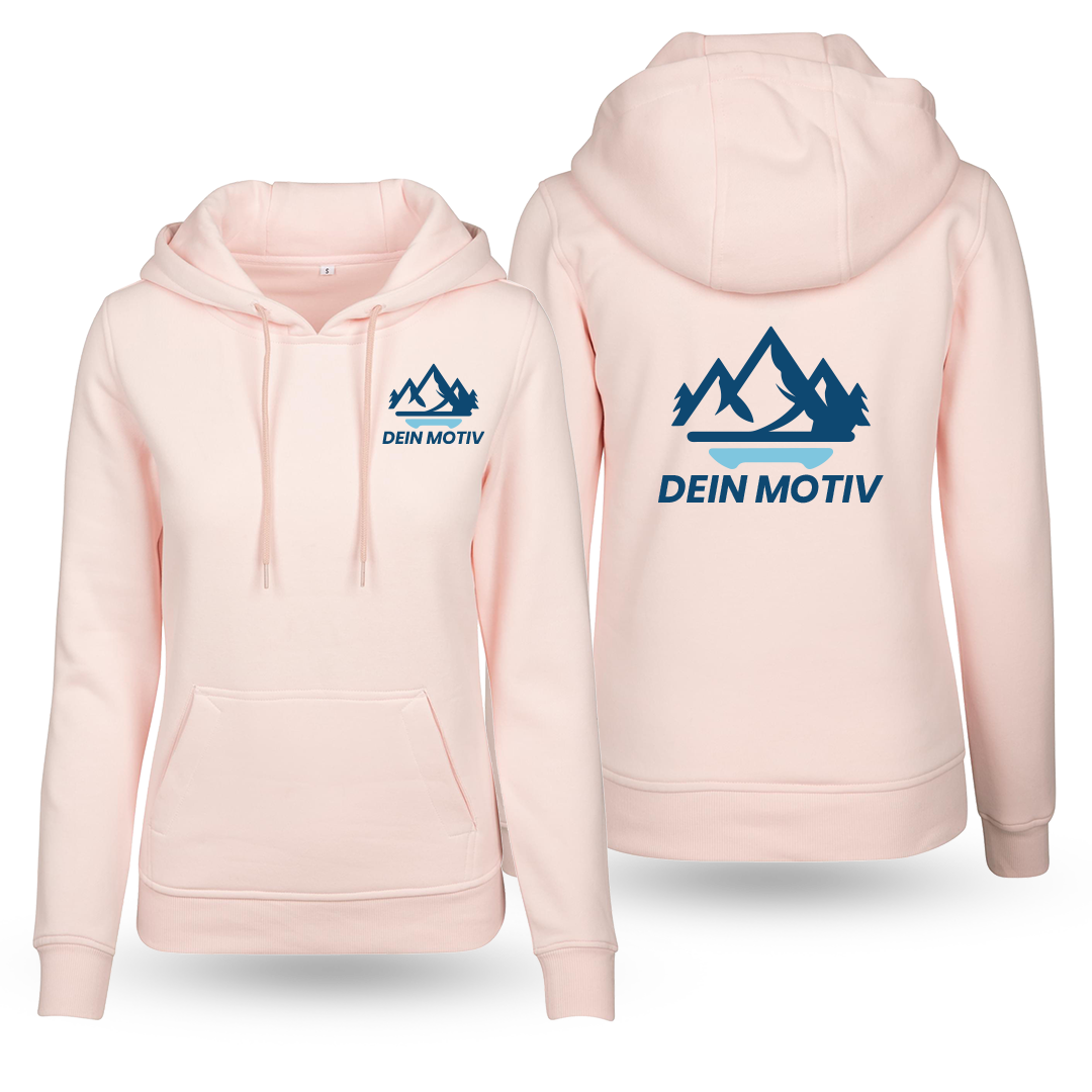 Basic Hoodie Damen mit Druck