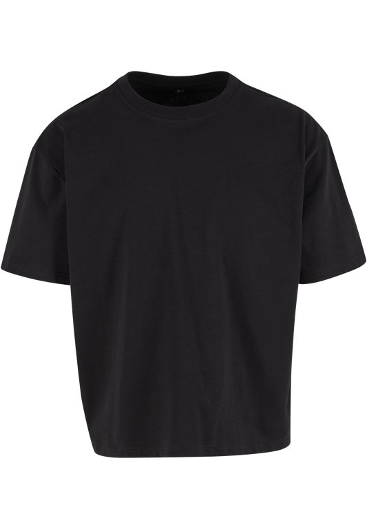 Cropped Oversize Herren T-Shirt mit Druck