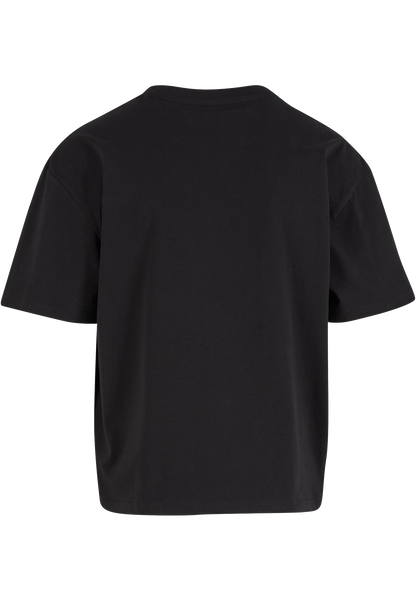 Cropped Oversize Herren T-Shirt mit Druck