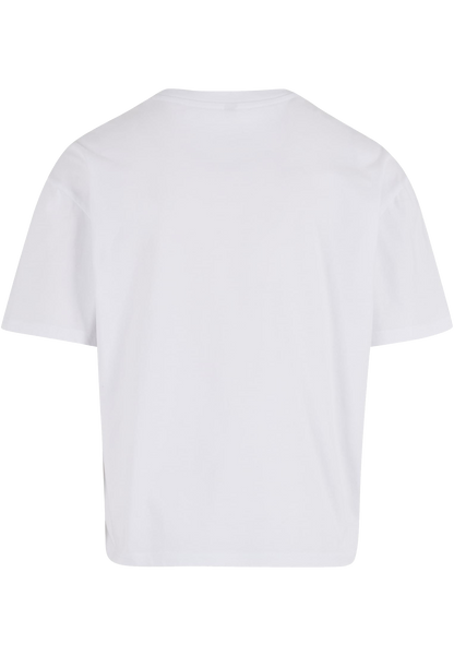Cropped Oversize Herren T-Shirt mit Druck