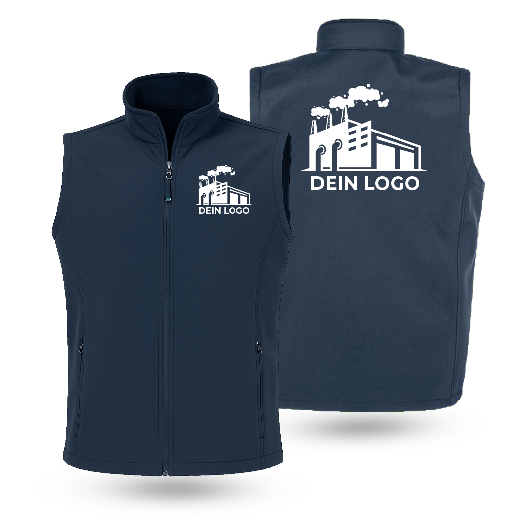 Softshellweste Herren mit Druck