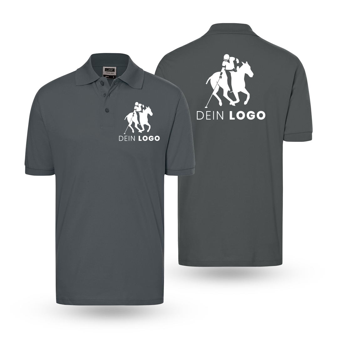 Herren Poloshirt mit Druck
