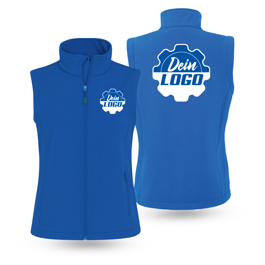 Softshellweste Damen mit Druck