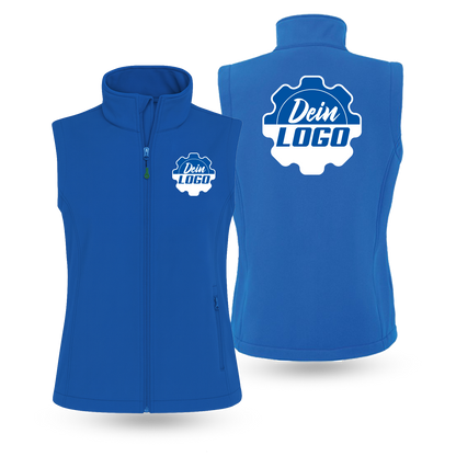 Softshellweste Damen mit Druck