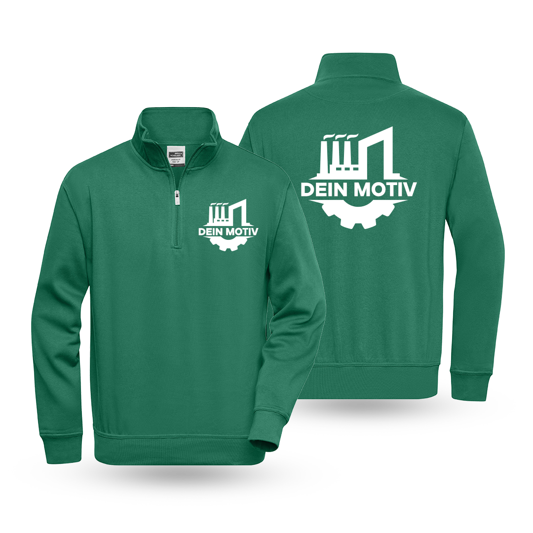 Half-Zip mit Druck