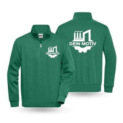 Half-Zip mit Druck