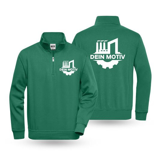 Half-Zip mit Druck