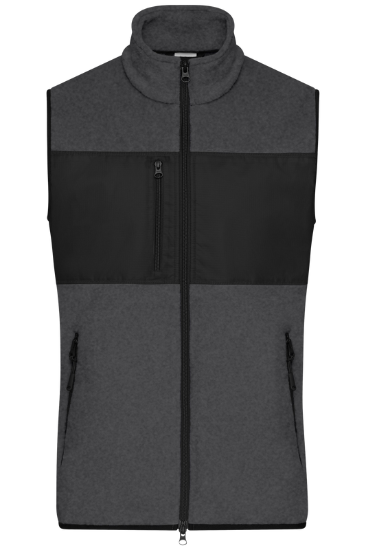 Herren Fleeceweste mit Druck