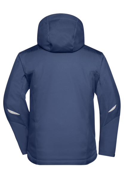 Winter Softshell Jacke mit Kapuze & Druck