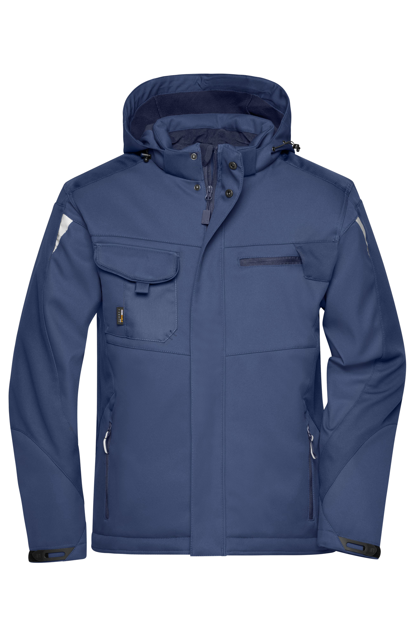 Winter Softshell Jacke mit Kapuze & Druck