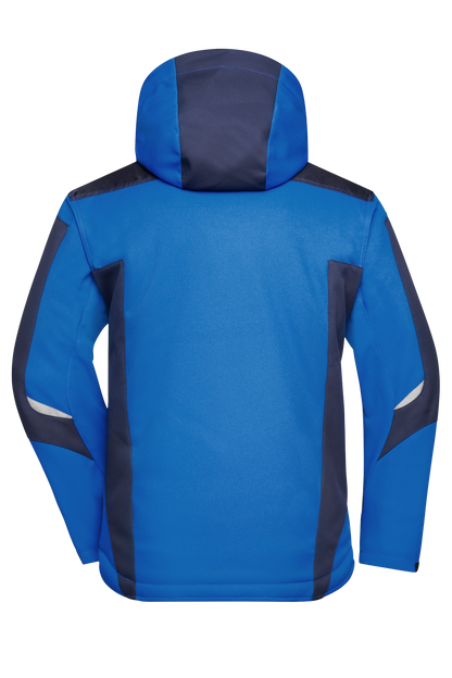 Winter Softshell Jacke mit Kapuze & Druck