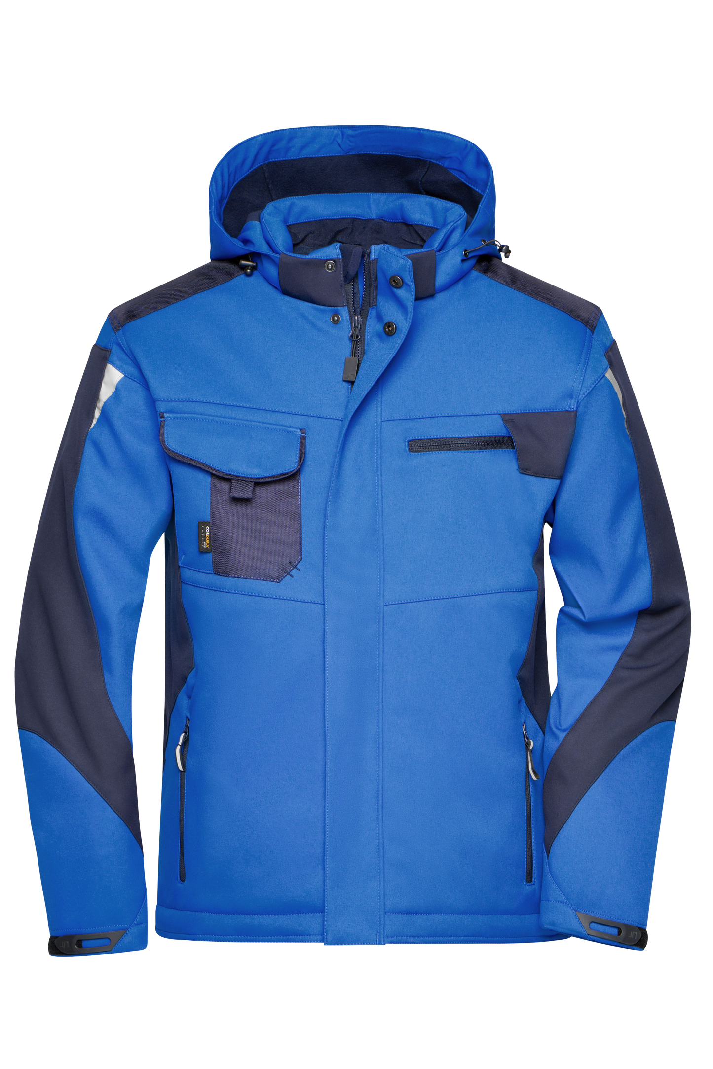 Winter Softshell Jacke mit Kapuze & Druck
