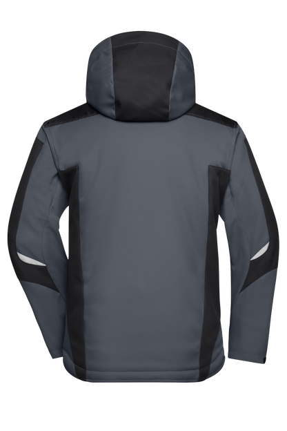 Winter Softshell Jacke mit Kapuze & Druck