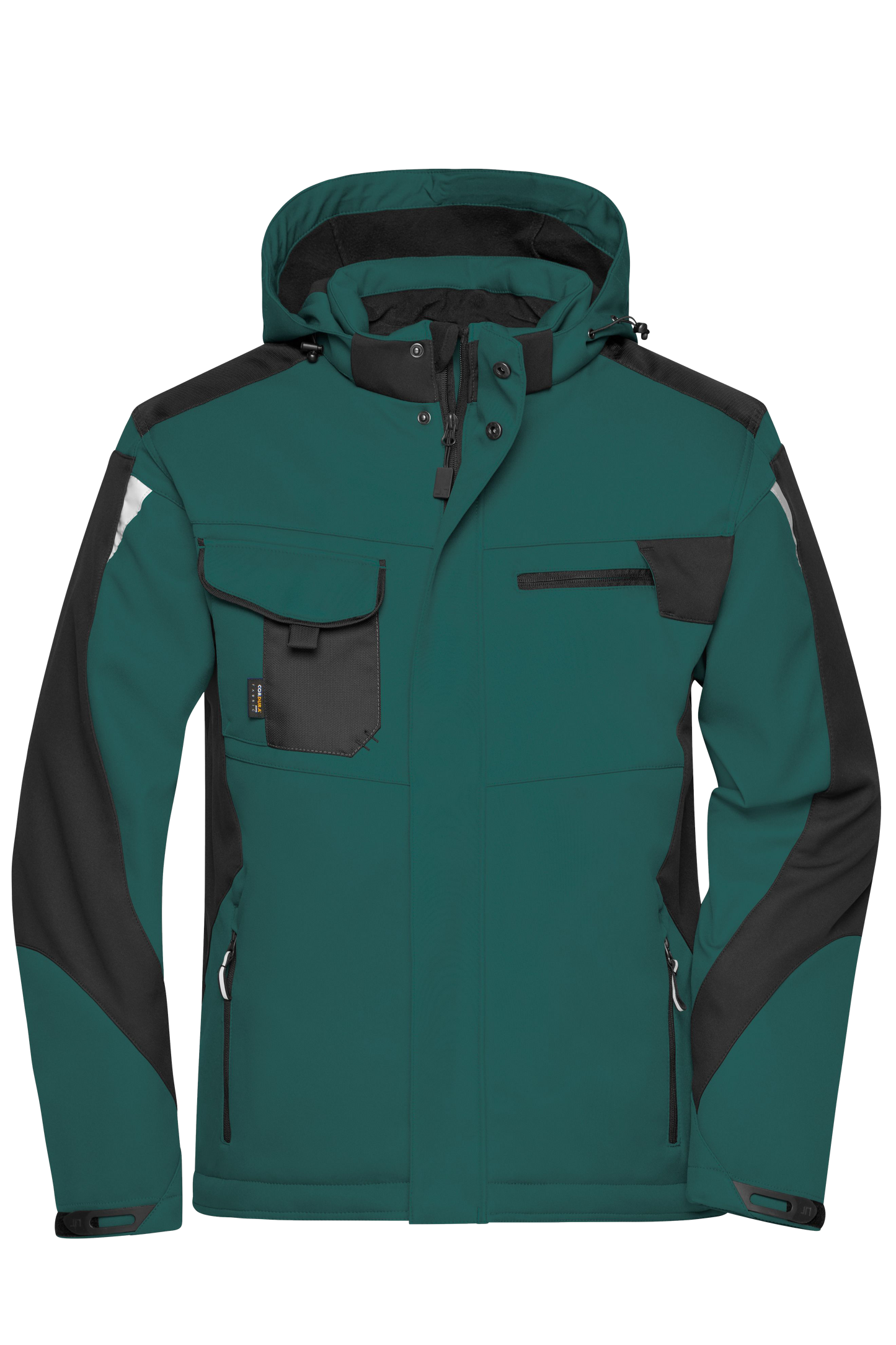 Winter Softshell Jacke mit Kapuze & Druck
