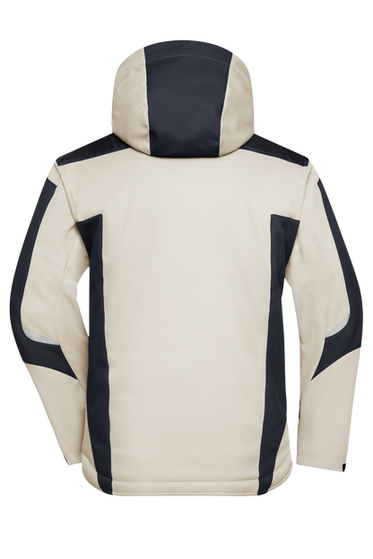 Winter Softshell Jacke mit Kapuze & Druck