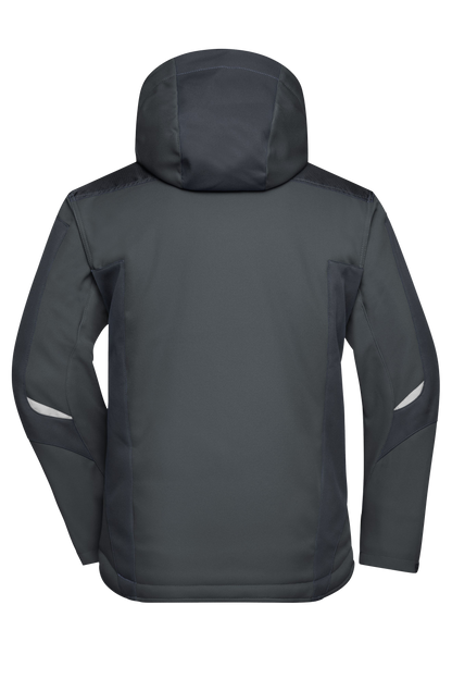 Winter Softshell Jacke mit Kapuze & Druck