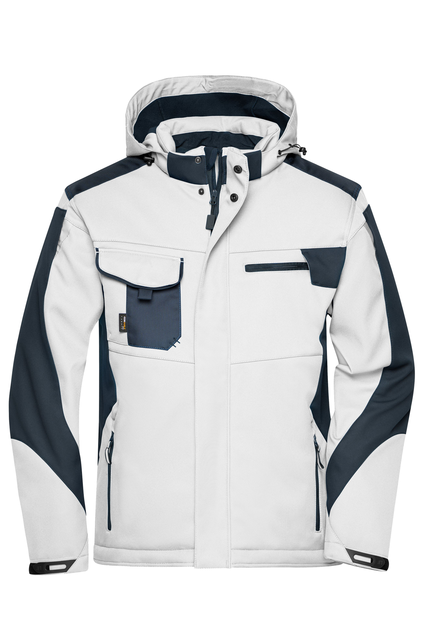 Winter Softshell Jacke mit Kapuze & Druck