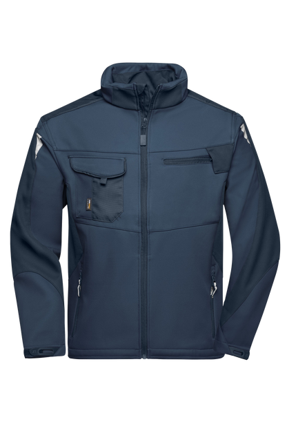Softshell-Winterjacke mit Druck