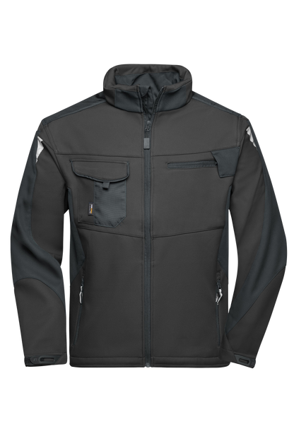 Softshell-Winterjacke mit Druck