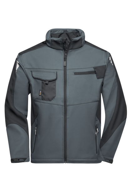 Softshell-Winterjacke mit Druck