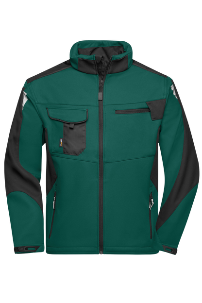Softshell-Winterjacke mit Druck