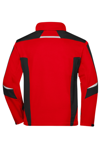 Softshell-Winterjacke mit Druck