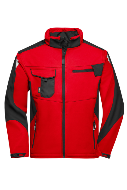 Softshell-Winterjacke mit Druck
