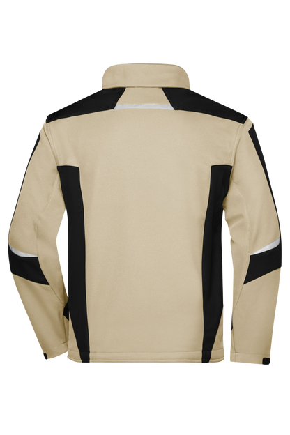 Softshell-Winterjacke mit Druck