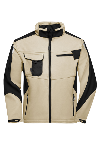 Softshell-Winterjacke mit Druck