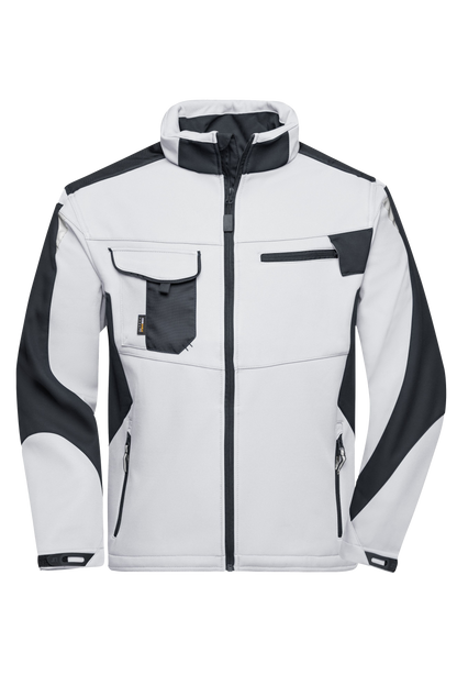 Softshell-Winterjacke mit Druck