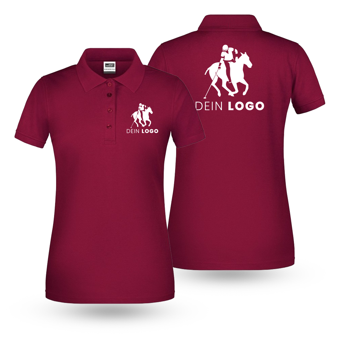 Damen Poloshirt mit Druck