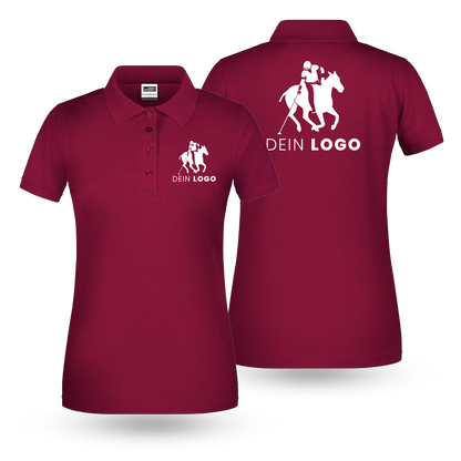 Damen Poloshirt mit Druck