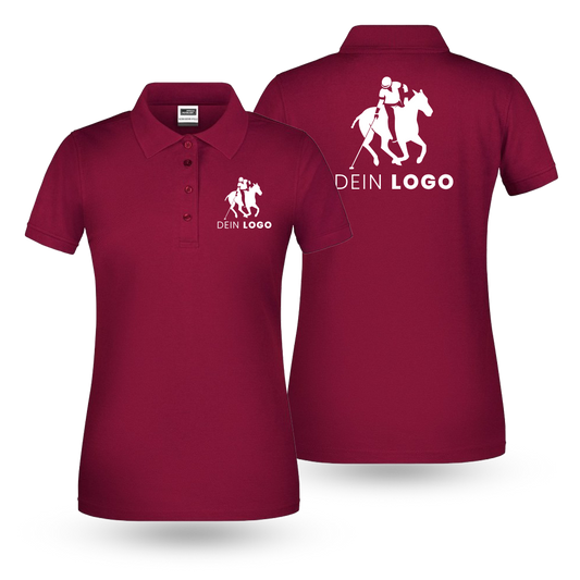 Damen Poloshirt mit Druck